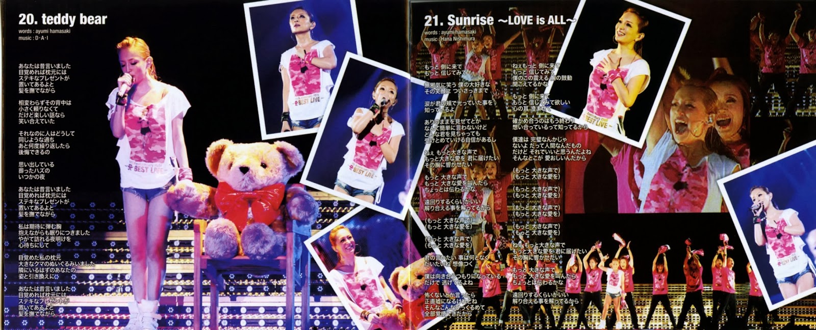 [Scans] Booklet 『ayumi hamasaki 15th Anniversary TOUR 〜A BEST LIVE