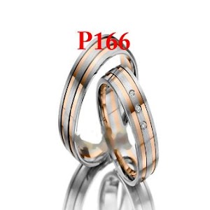Cincin perak rhodium Cincin perak rhodium