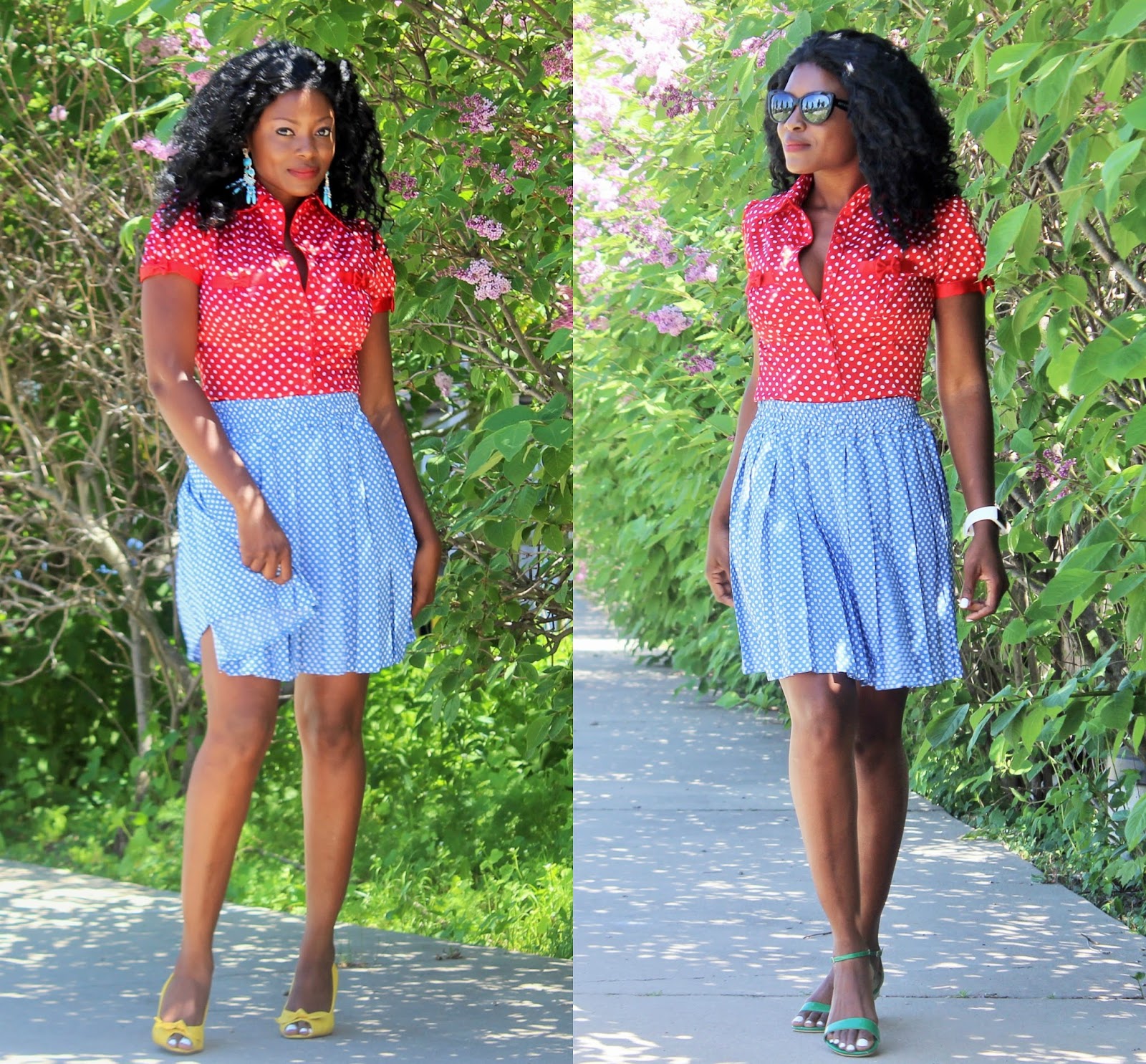 POLKA DOTS AND BOWS | 1 OUTFIT 2 DIFFERENT LOOKS