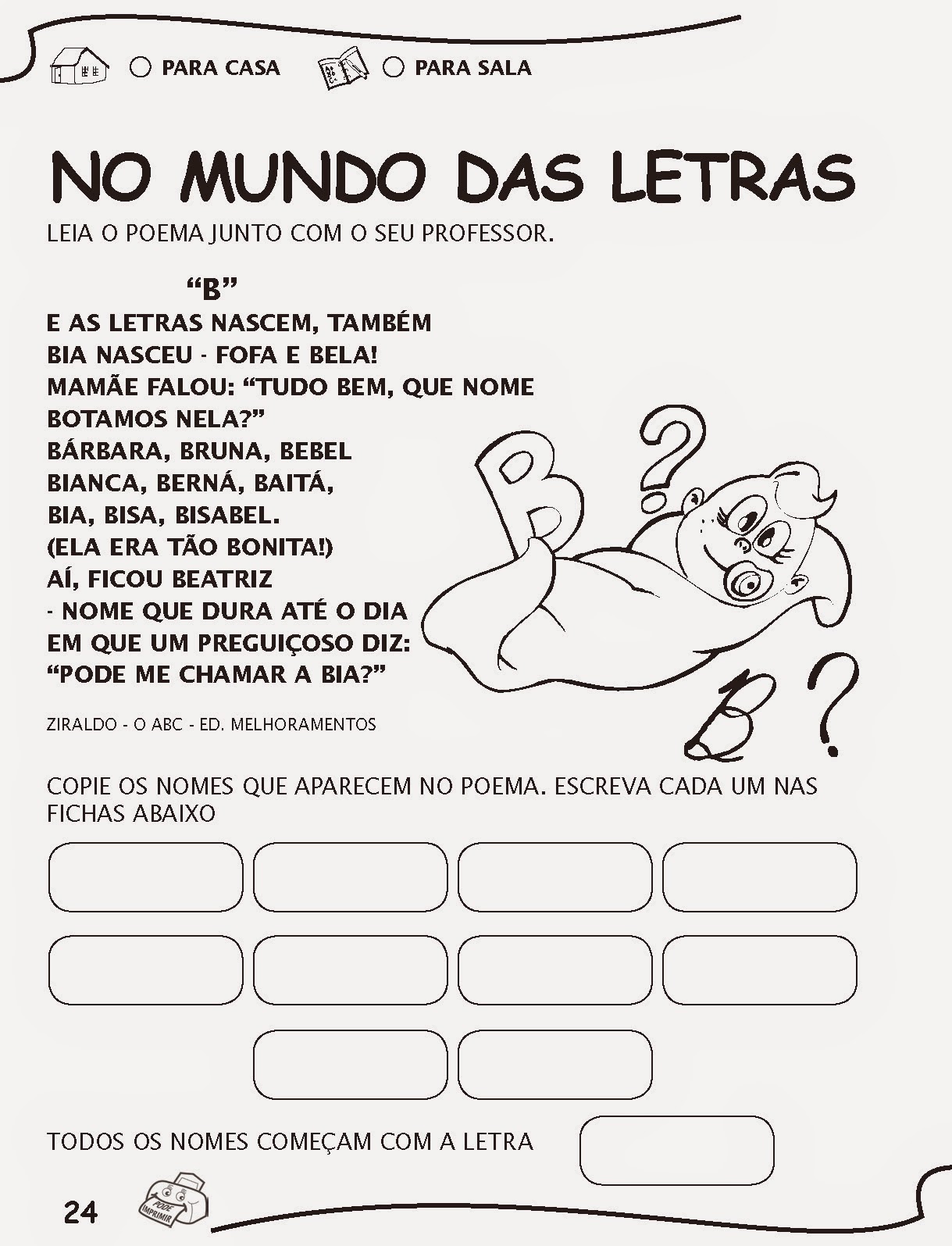 Escola Saber Atividades Português 1 Ano Alfabetização