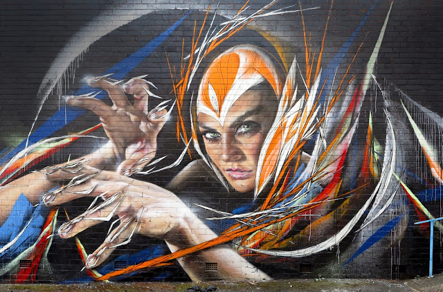 Street Art Collaboration By Adnate And Shida On The Streets Of Woolongong in Australia. 1