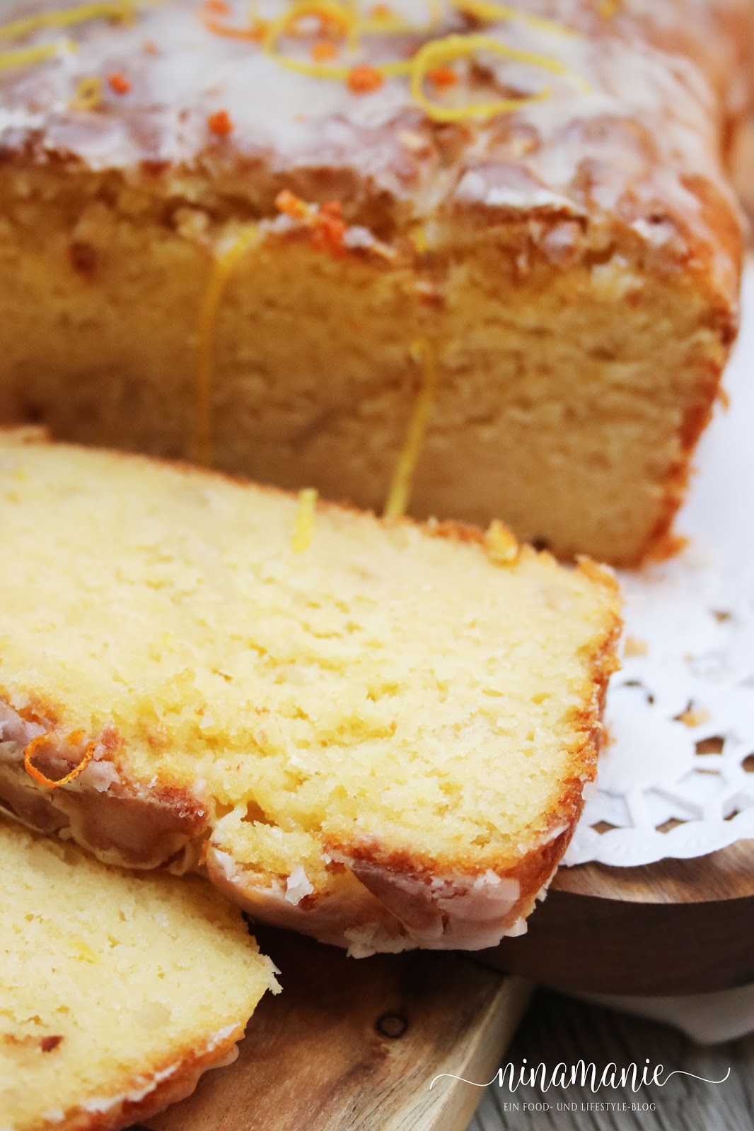 Zitrusfrisch aus dem Ofen - Orangen-Zitronen-Kuchen - Ninamanie