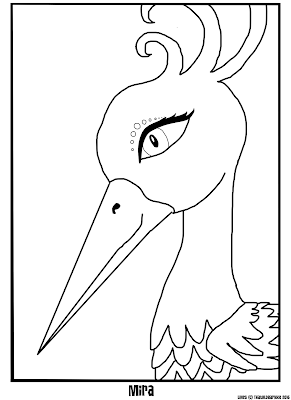 Artistic Animal Jam: Mira Coloring Page