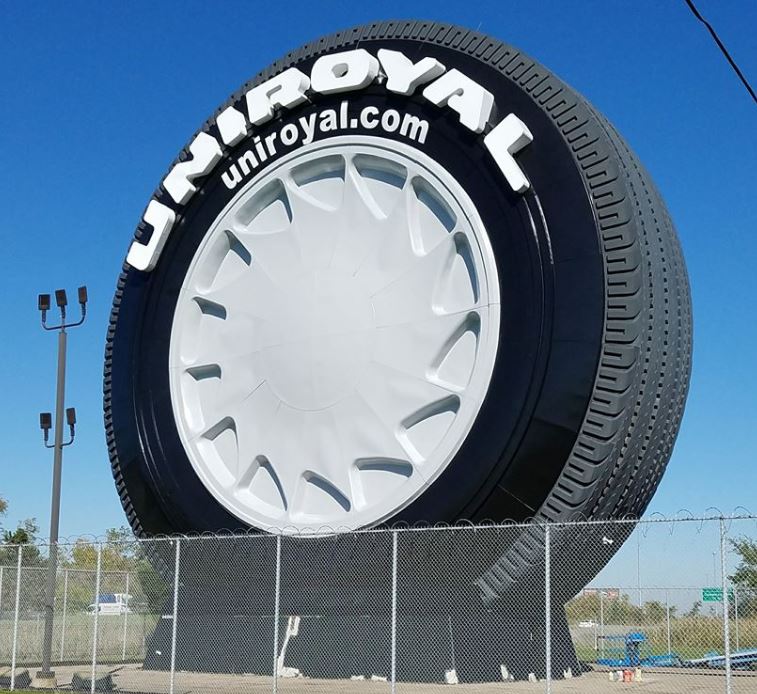Just A Car Guy The Giant Uniroyal Tire on I94 in Allen Park, was the