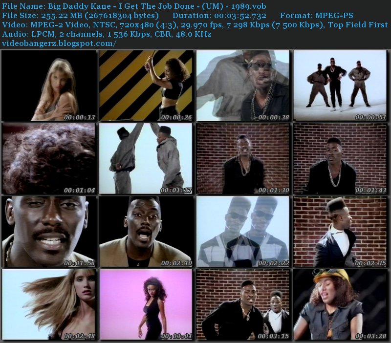 Big daddy kane i get the job done official video