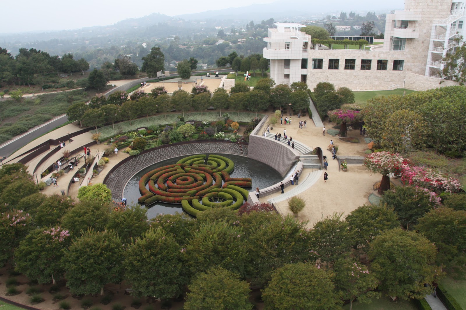 El muro vegetal: JARDÍN DEL CENTRO GETTY, LOS ANGELES