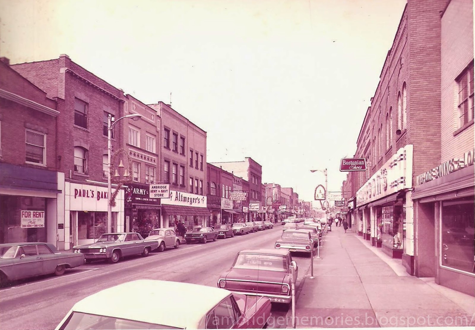 Ambridge Memories Merchant Street 500 block, late 1960s?