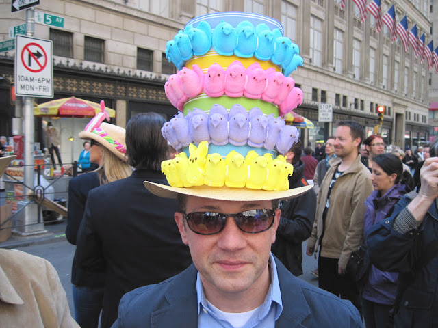 This New York City Easter Parade hat adorned with peeps looks so good we could eat it