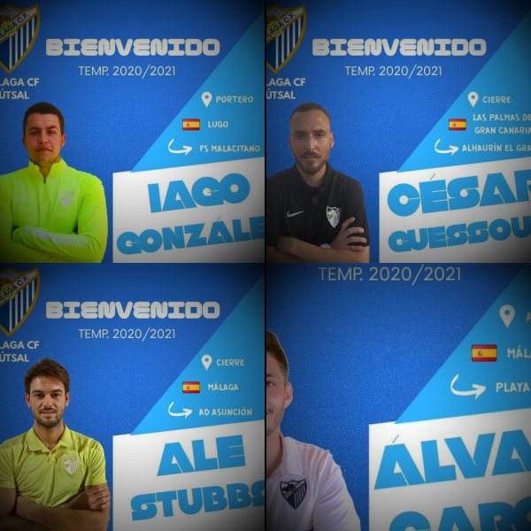 Oficial: El Málaga CF Futsal incorpora a Alvarito, César Guessous, Iago González y Ale Stubbs