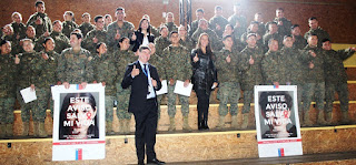 Una jornada de prevención y toma de test rápido de VIH a 180 conscriptos se realizó   en el Regimiento Tucapel de Temuco