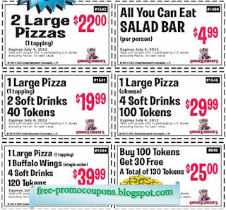 Free Printable Chuck E Cheese Coupons Free Printable Chuck E Cheese Coupons