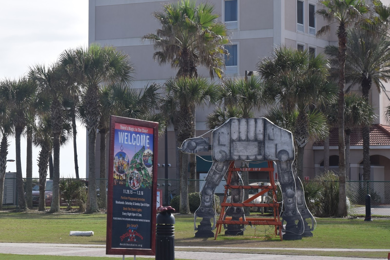 Florida Bliss Jacksonville Beach's "Deck the Chairs" at the Seawalk