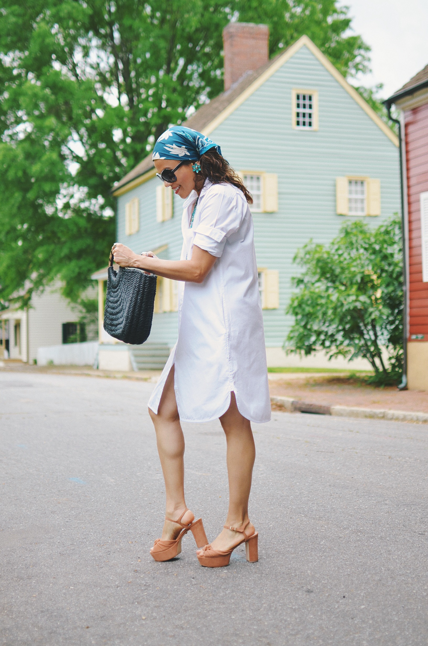 white shirt dress outfits