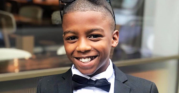 Omari McQueen, 11-year old founder of Dipalicious, a plant-based restaurant