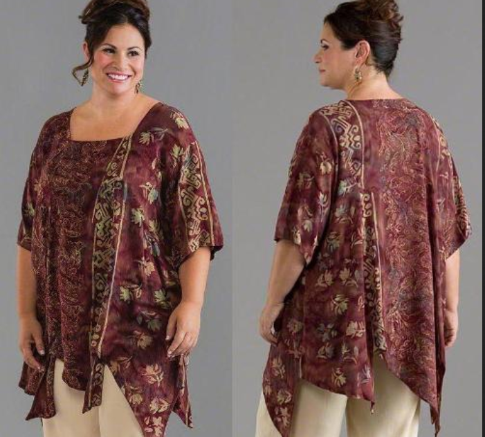 Model Baju Batik Kantor Untuk Orang Gemuk