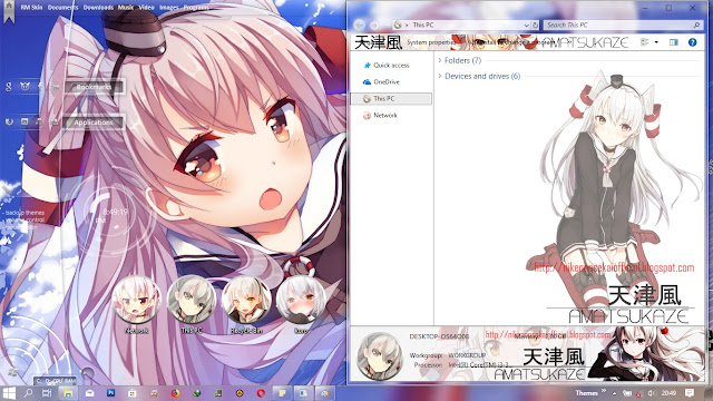Kancolle Amatsukaze Anime Theme For Windows 10