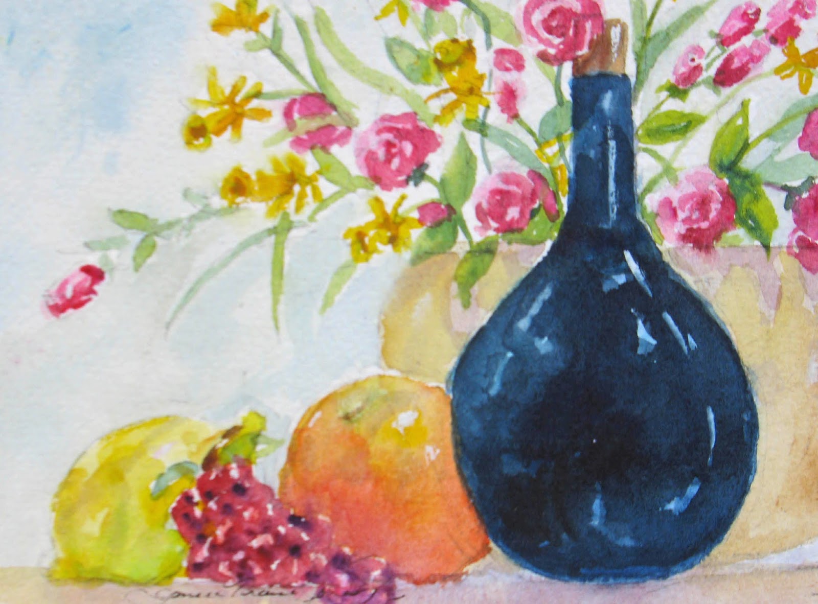 Watercolor Artists International "Summer Still Life I & II" Original