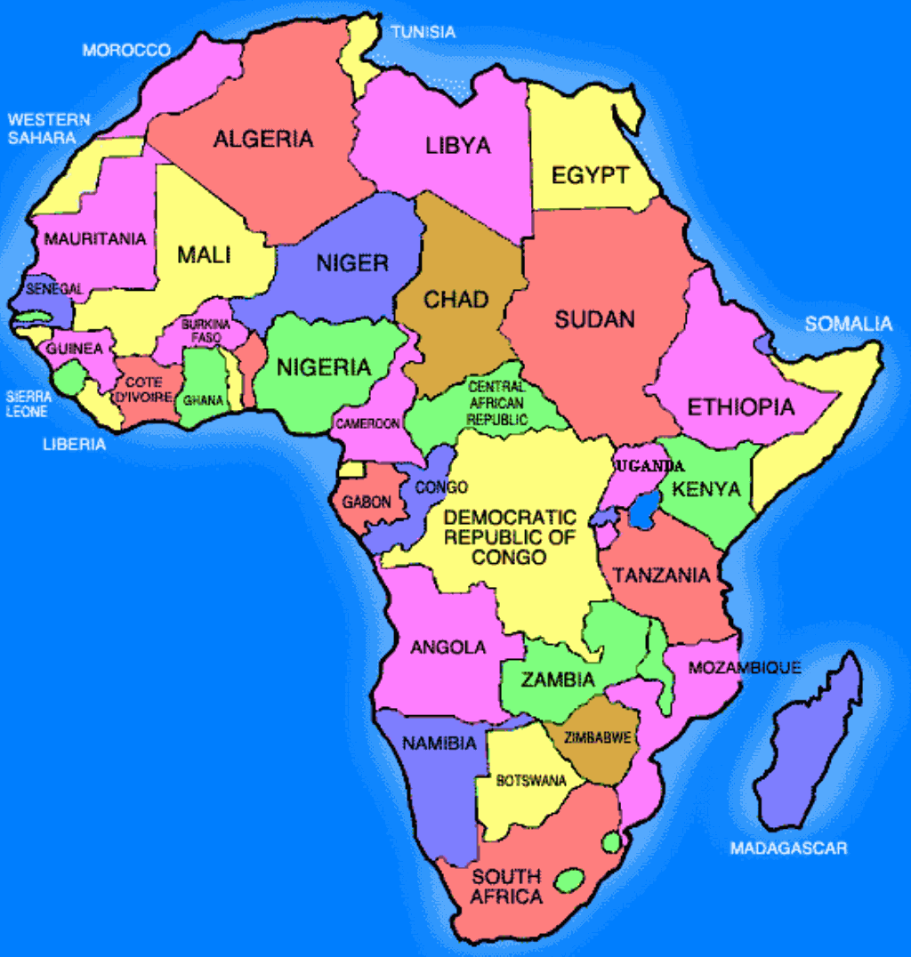 Bernies African Odyssey African Countries Visited