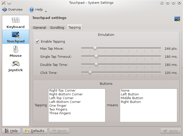 Mengaktifkan Touchpad Tapping di Fedora 17 KDE Technology Education