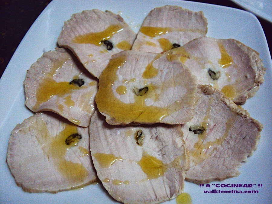 Lomo mechado en aceite