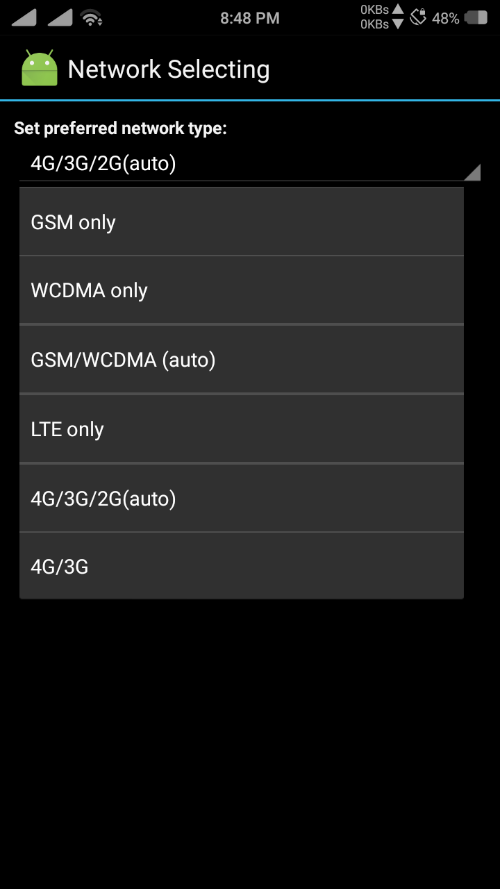 Network selecting. Private LTE.