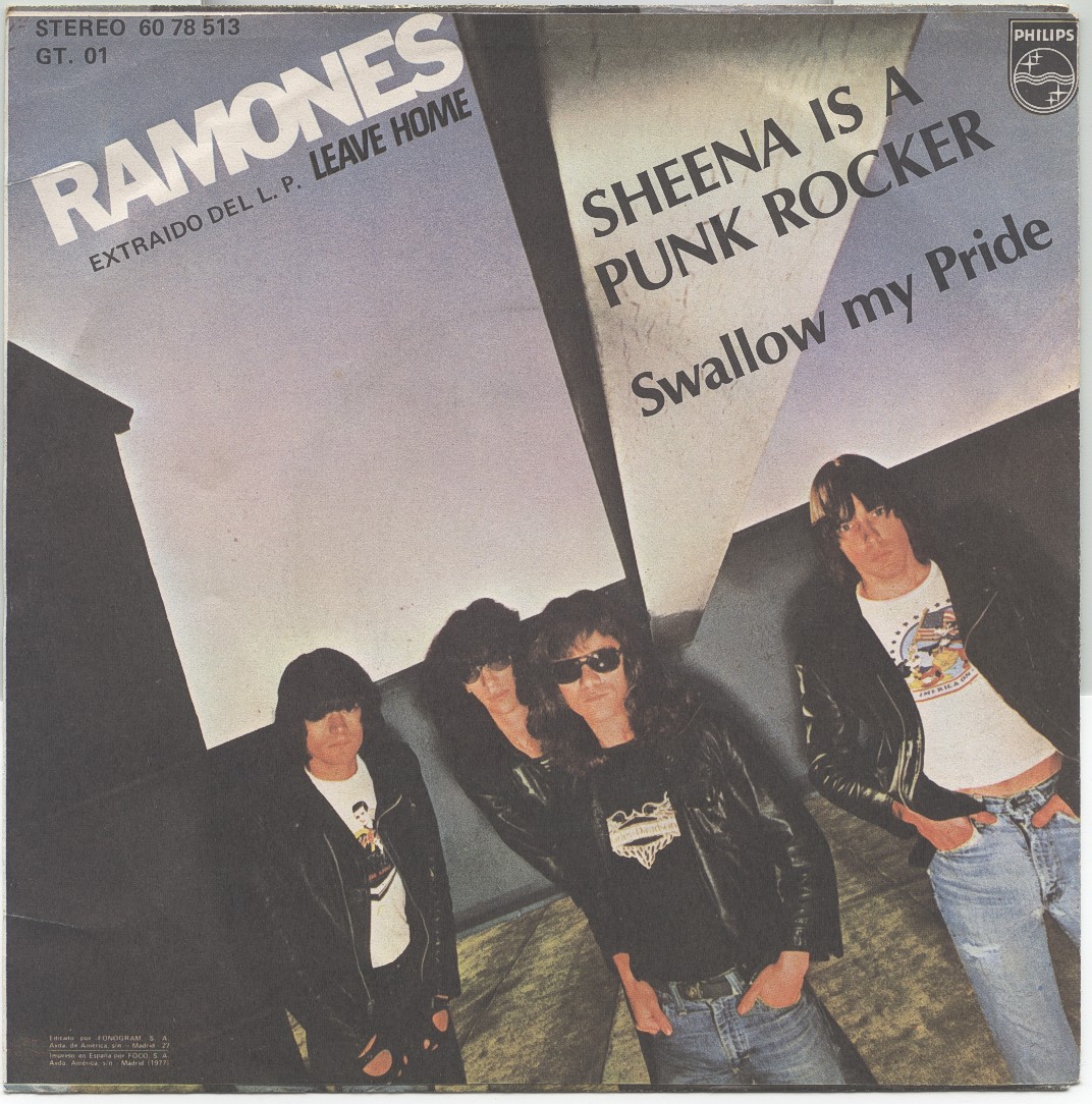 SPANISH BOMBS Ramones Sheena is a Punk rocker 7" 1977