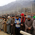 The funeral procession of Abid Ahmed, a local Kashmiri militant commander
