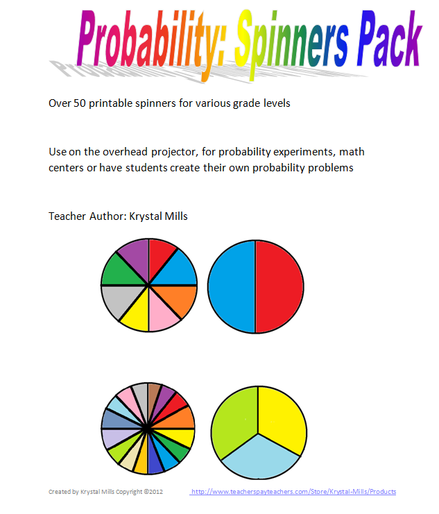 probability worksheets for 5th grade