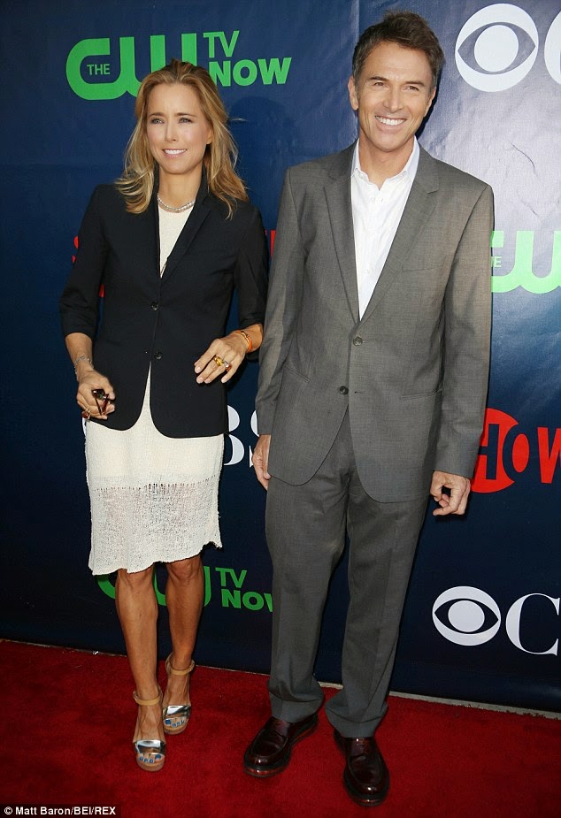 Tea Leoni and her ex David Duchovny with their children for Turks and