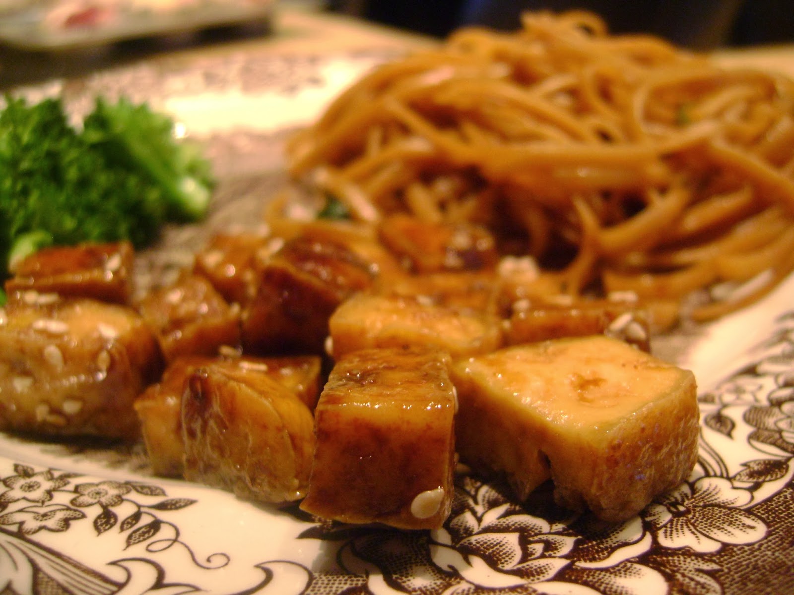 Maman à l'ancienne Tofu caramélisé à l'érable