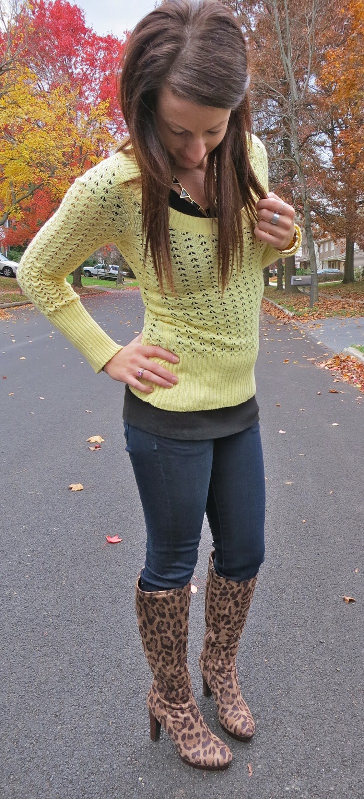 Yellow Sweater Outfit