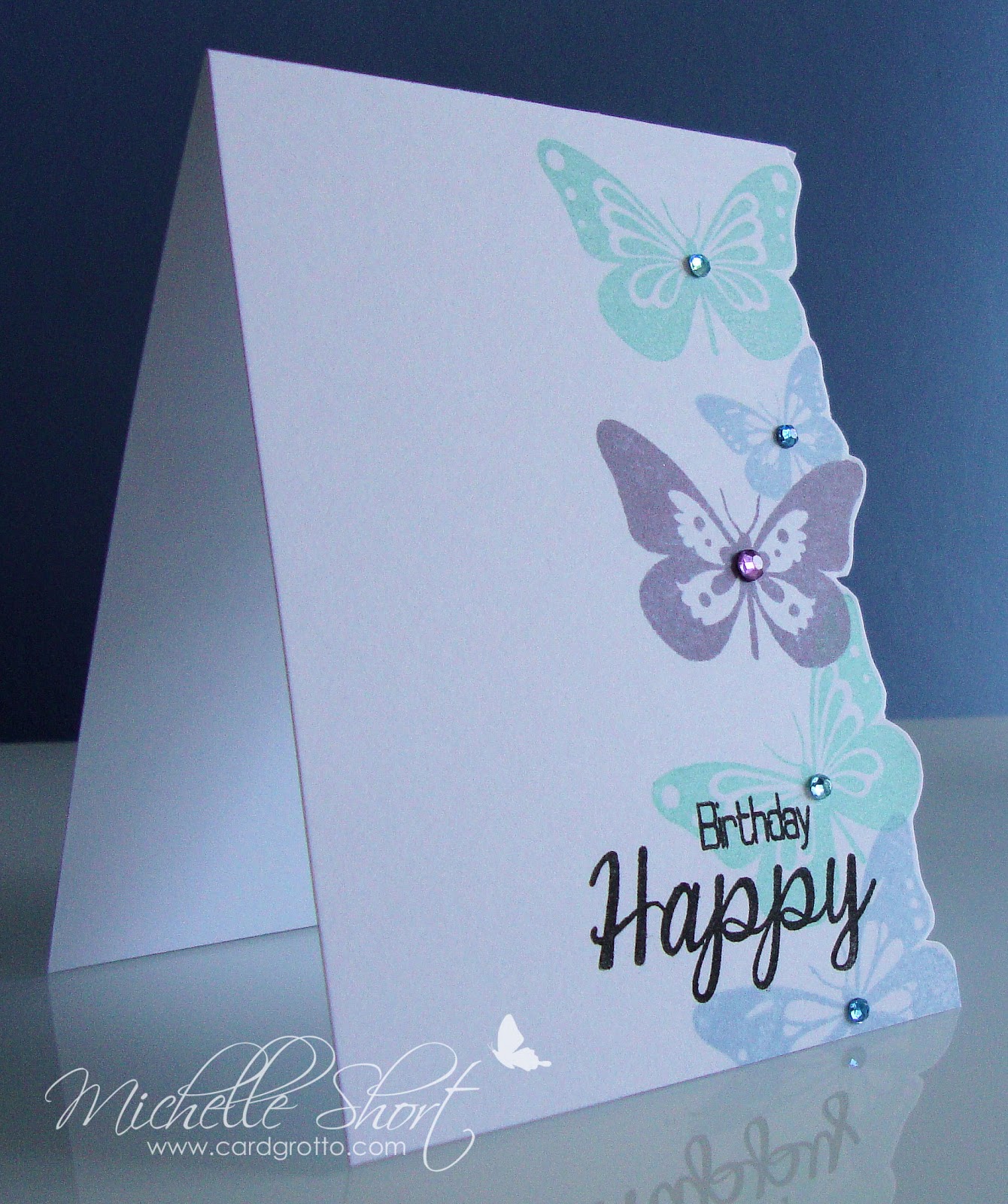The Card Grotto: One Layer Butterflies