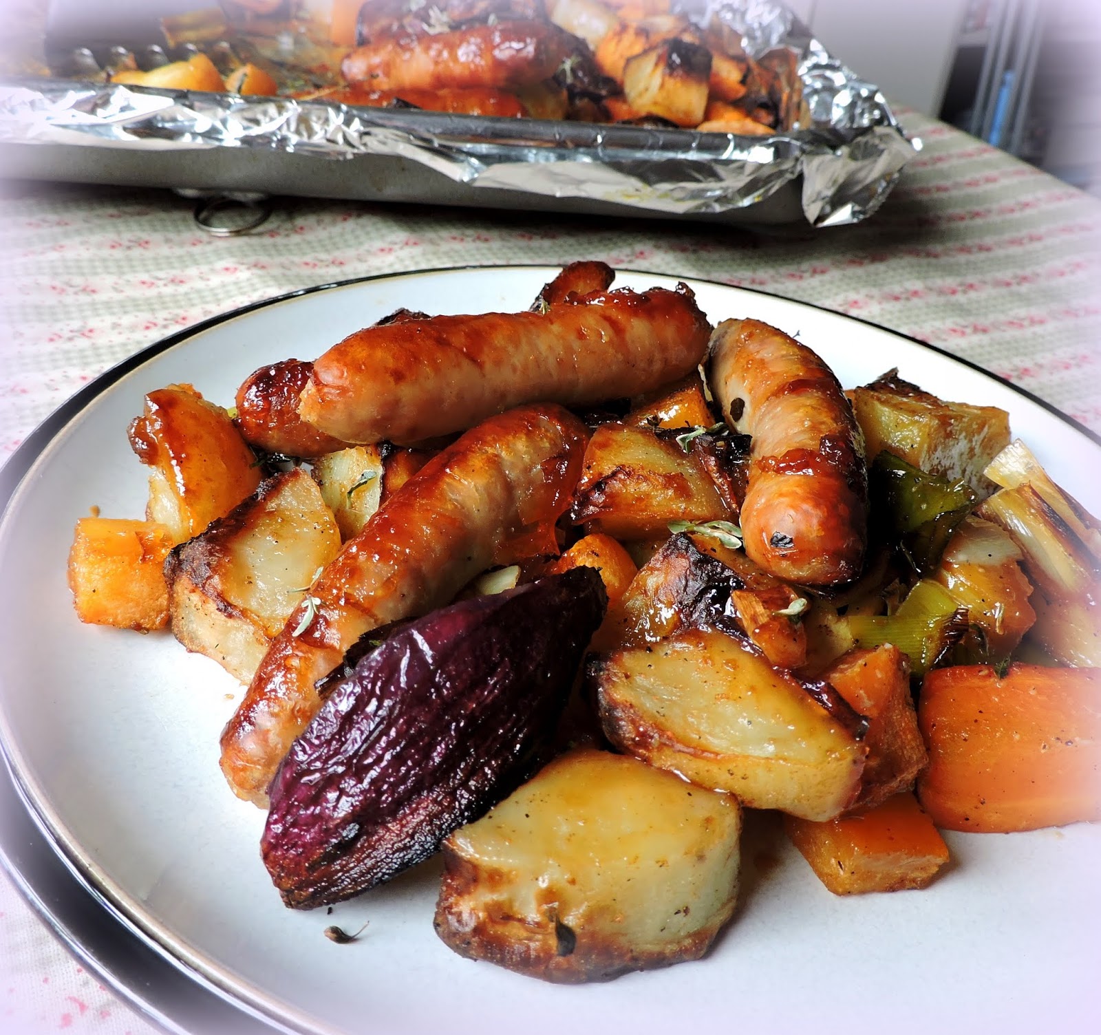 Sticky Sausage Tray Bake The English Kitchen