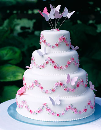 Purple Butterfly Wedding Cakes Decoration Ideas