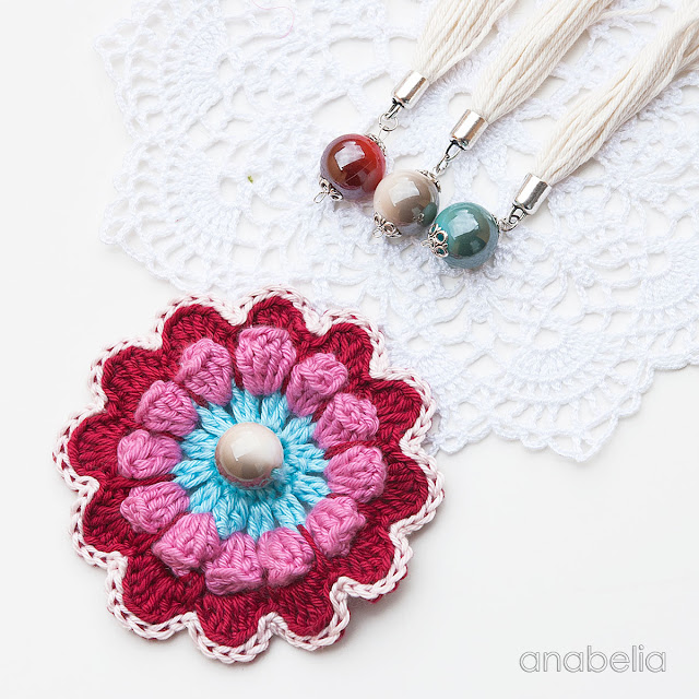 Flower crochet motif 3 by Anabelia Craft Design Flower crochet motif 3 by Anabelia Craft Design