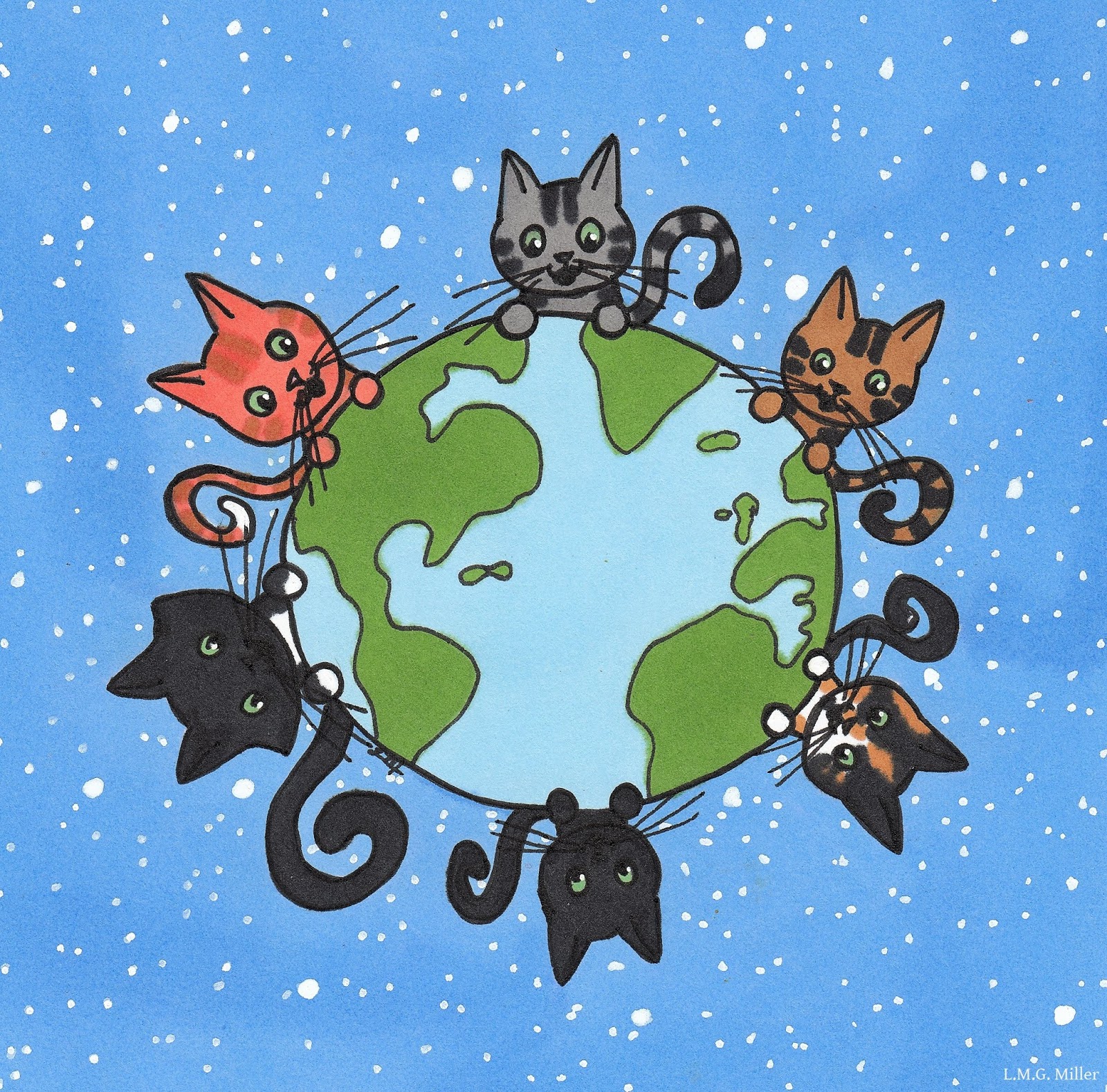 1 день весны и день кошек картинки. Всемирный день кошек. Международный день Коше. День кошек открытки. Всемирный день кошек открытки.