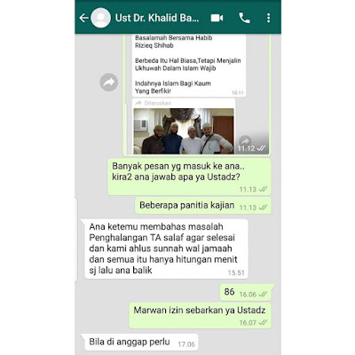 Foto Ustadz Khalid Basalamah dengan Habib Rizieq Syihab Foto Ustadz Khalid Basalamah dengan Habib Rizieq Syihab