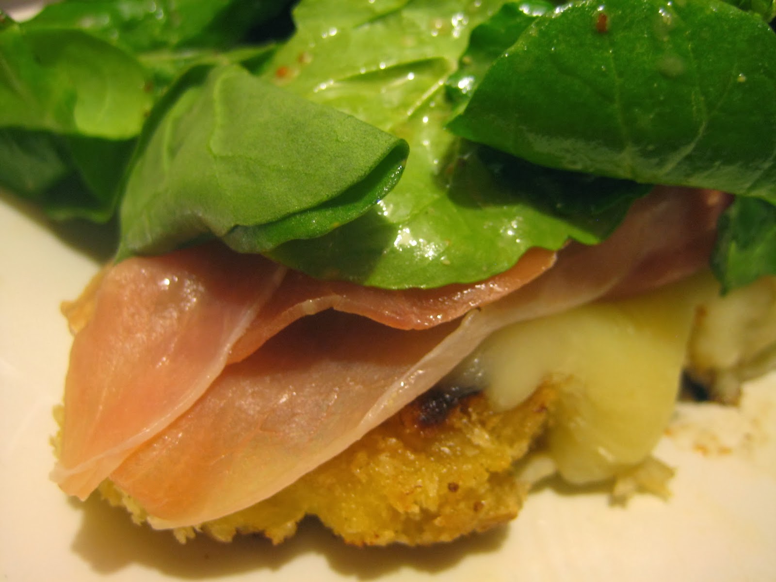 Bookcook CHICKEN WITH PROSCIUTTO, FONTINA, AND ARUGULA
