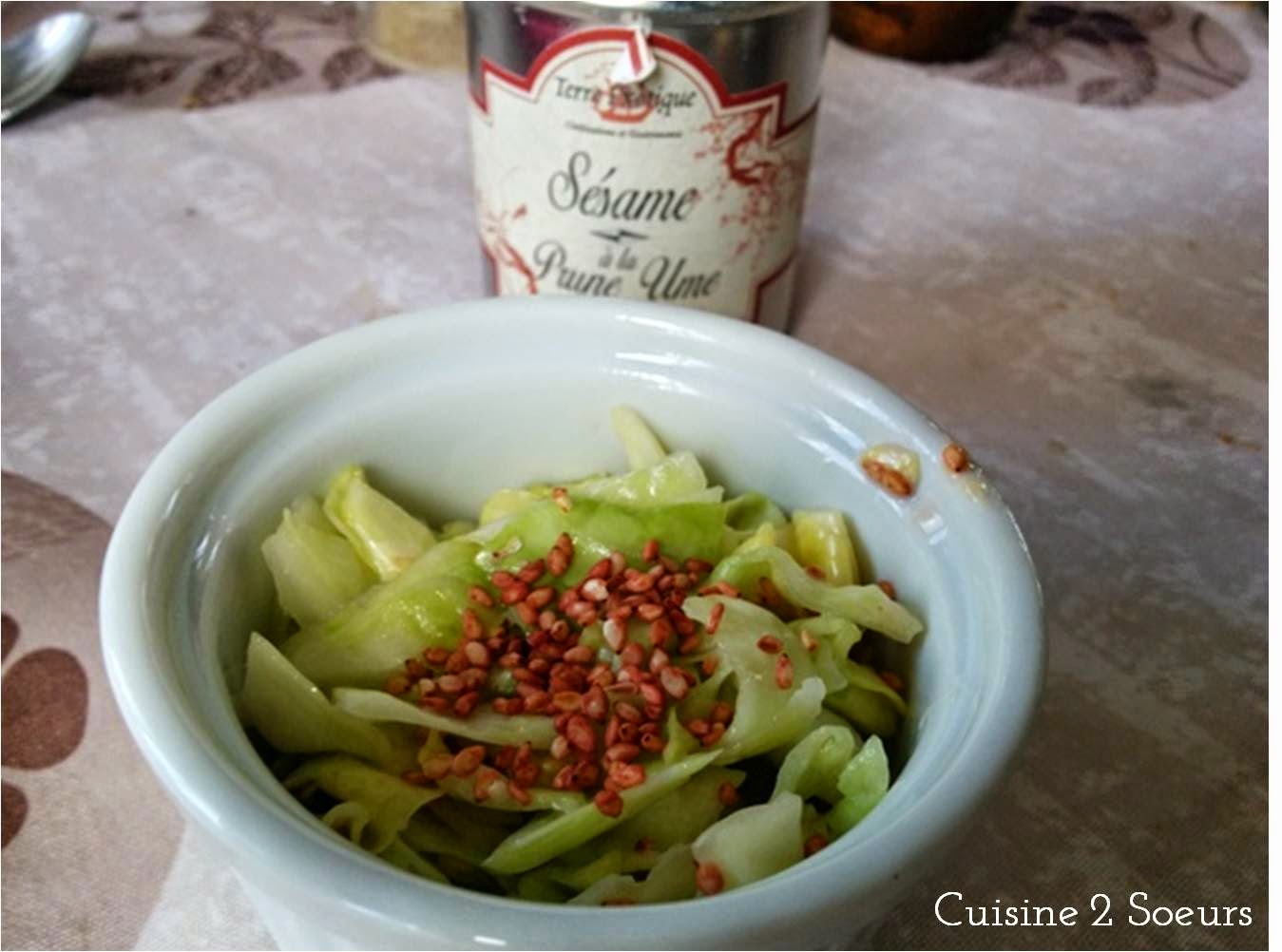 Cuisine 2 Soeurs Salade de choux japonaise