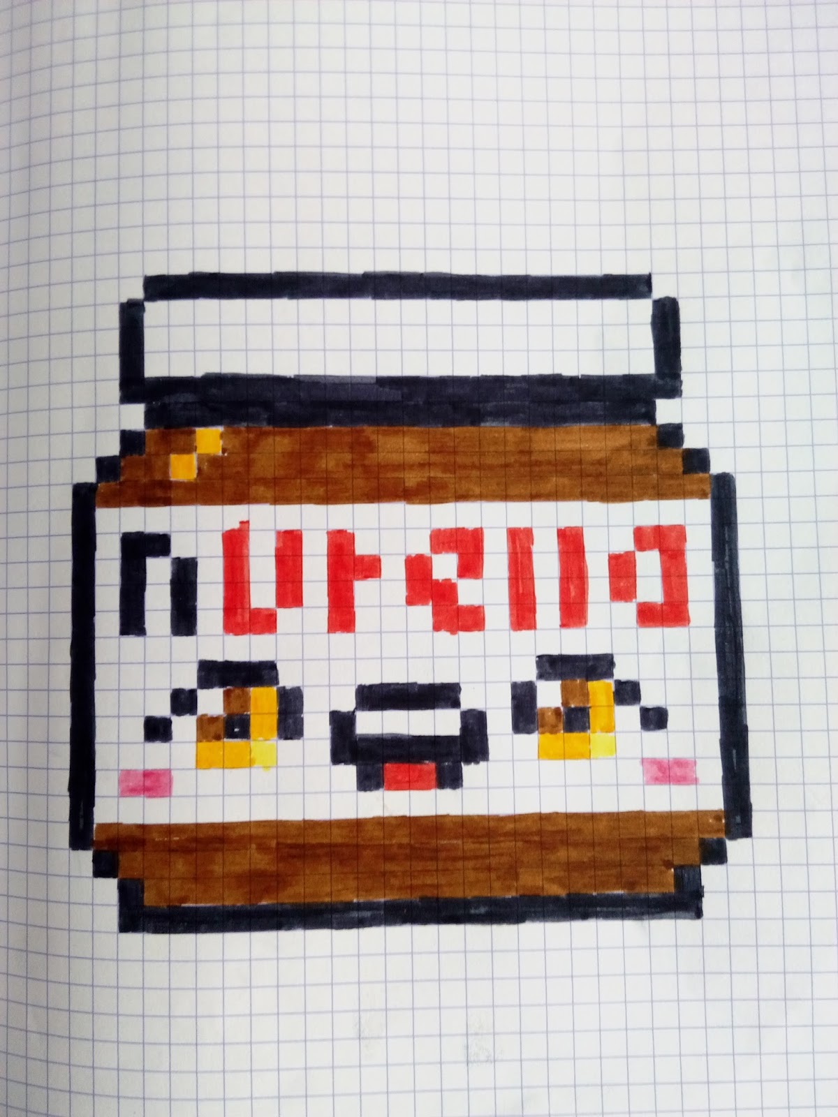 pixel art nutella