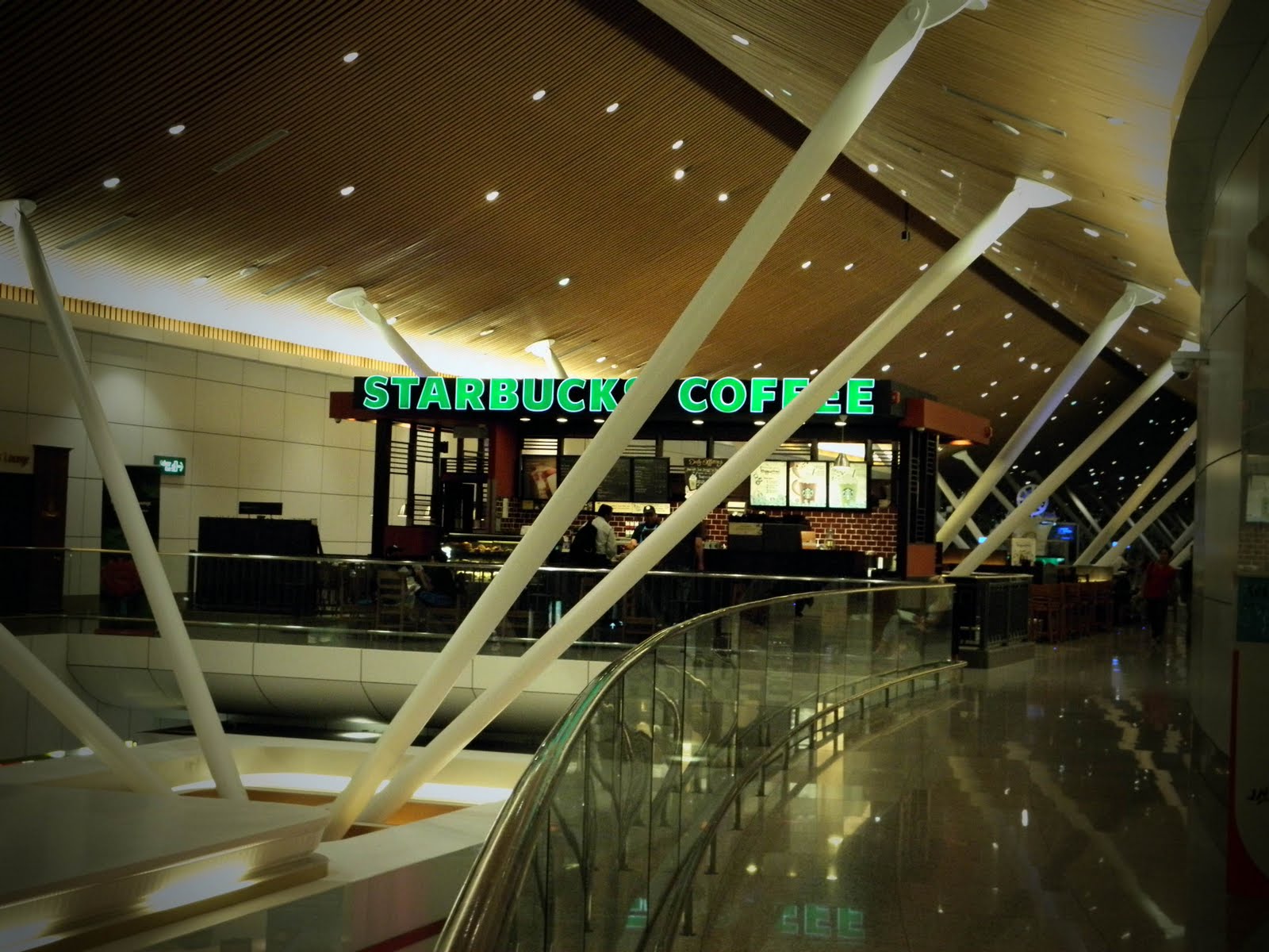A cup of Starbucks Starbucks at KLIA (Kuala Lumpur Internation Airport)