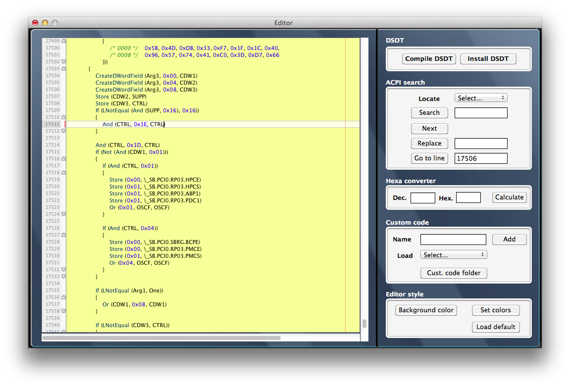 Dev type