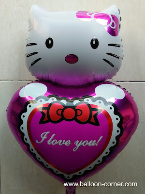 Balon Foil Hello Kitty I LOVE YOU Balon Foil Hello Kitty I LOVE YOU