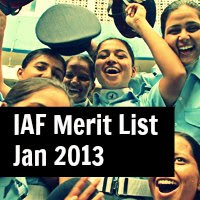 IAF merit list 2013 
