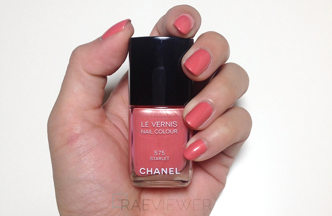 the raeviewer - a premier blog for skin care cosmetics from esthetician's of view: Chanel Le Vernis in Starlet 575 Polish Review, Photos, Swatches, Comparisons