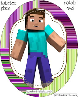 Cumpleaños de Minecraft: Toppers para Cupcakes, Stickers o Etiquetas Circulares para Imprimir Gratis. Cumpleaños de Minecraft: Toppers para Cupcakes, Stickers o Etiquetas Circulares para Imprimir Gratis.