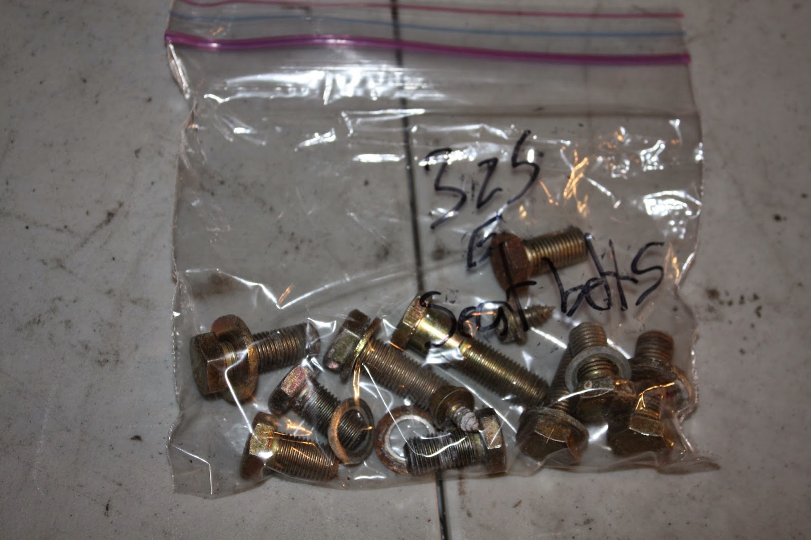 KrEvCon BMW Parts E30 Seat Belt Bolts/Washers