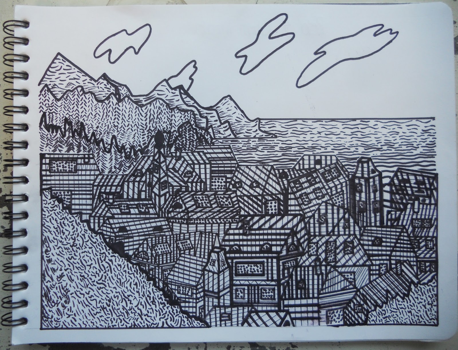 DIBUJO II ENP: RETO 4 RITMOS LINEALES Y CONTRASTE