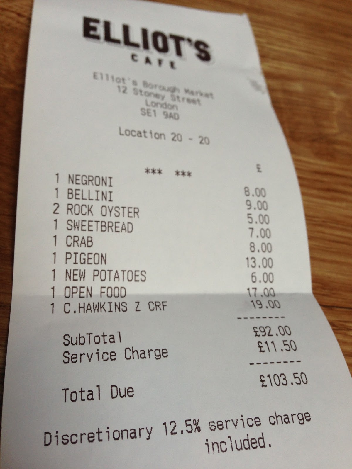 Cheese and Biscuits Elliot's, Borough Market