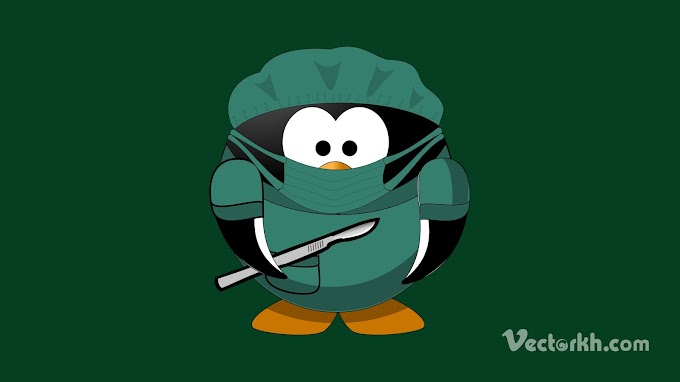 Doctor penguins animal free vector